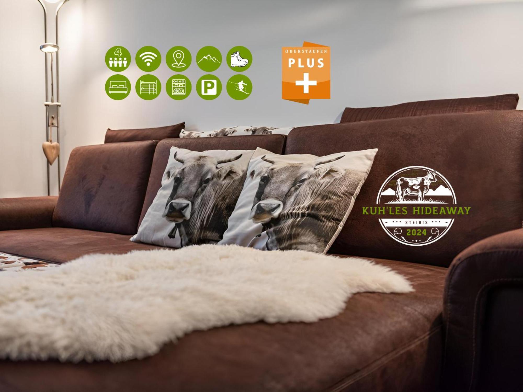 Kuh'Les Hideaway Steibis 3-Zimmer Ferienwohnung 55 M² Oberstaufen Εξωτερικό φωτογραφία